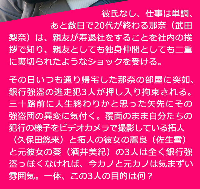 強盗団と逃避行！これって三十路バースデーとっておきのアバンチュール？